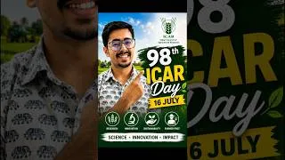 Thumbnail: 16 July - 98th ICAR Day 🇮🇳🌾 | Important Dates of July | General Knowledge