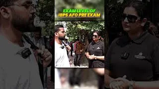 Thumbnail: IBPS AFO Pre Exam 2026 🔥 Exam Ka Level Kaisa Raha? #shorts