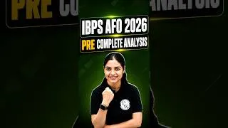 Thumbnail: IBPS AFO 2026 Pre Exam Analysis #shorts