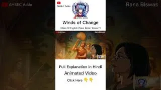 Thumbnail: 'Winds of Change' Class 9 Full Explanation in Hindi l Animated Video l Class 9 English Kaveri