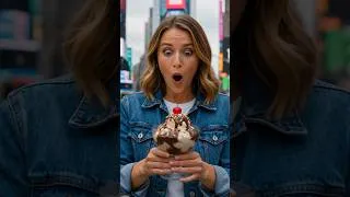 Thumbnail: Would you try this American Sundae? 🇺🇸🍨 | USA Ice Cream AI ASMR #Shorts)