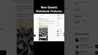 Thumbnail: New Gemini Notebook Features #ai #aitools #aitips #gemini