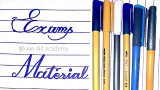 Thumbnail: Exams Material For Board Exams || Best Material Needed for Exams || Best pens and Markers for Exams