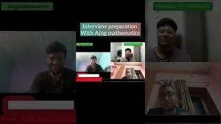 Thumbnail: Interview Experience at Aing mathematics 