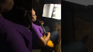 Thumbnail: Momma Airplay practicing some blues on her guitar. #airplaybeats