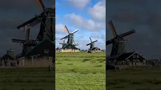 Thumbnail: The beautiful view of these windmills in Zaandam, Netherlands 🇳🇱.