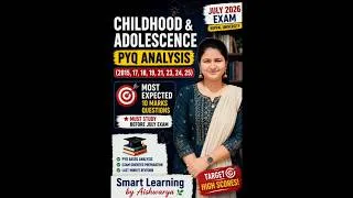 Thumbnail: B.Ed 1st sem childhood and adolescence expected questions for July 2026 exam🔥| koppal University✨