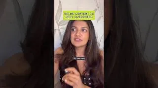 Thumbnail: Being content and happy is two different things!