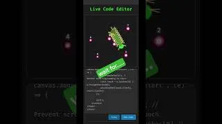Thumbnail: Is This Alive?! Screen Creature That Follows You #coding #creature #codeart #animation #programming
