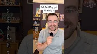 Thumbnail: Daily World Cup quiz - matchday 8 #football #worldcup #trivia #quiz
