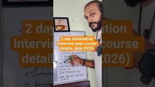 Thumbnail: Join Our 20-Hour Automation Interview Preparation Course 🚀 | Crack Interviews with Confidence ⭐