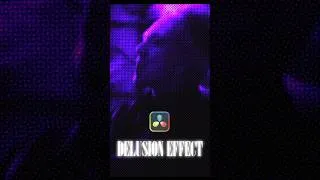 Thumbnail: Create Trippy Delusion Effect in just 1 Minute inside DaVinci Resolve #davinciresolve