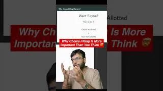 Thumbnail: Why Choice Filling Is More Important Than U Think 🤯 #ojee2026 #ojeecounselling #ojeecounselling2026