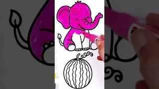 Thumbnail: Animals and Fruits drawing and Coloring