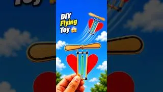 Thumbnail: how to make a simple flying toy | how to make a flying butterfly #diy #shorts #short #flyingtoys