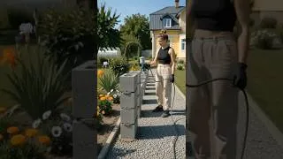 Thumbnail: She Built This Modern Garden Fence! 😱 #shorts