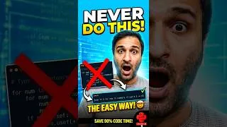 Thumbnail: Stop Using Python Loops Like This Now!