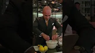 Thumbnail: Hand-made sgroppino served tableside at a 3 Michelin Star restaurant. #3michelinstar