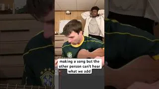 Thumbnail: making a song but the other person can’t hear what you add #shorts #singing #music