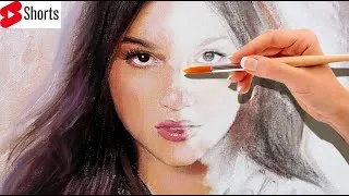 Thumbnail: Drawing Olivia Rodrigo | Oil painting Time Lapse  |  Shorts