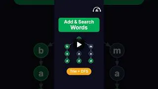 Thumbnail: Design Add and Search Words | LeetCode 211 | Blind 75 #leetcode #codinginterview #faang