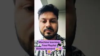 Thumbnail: Machine Learning Free Playlist Announcement 😱🎉😃
