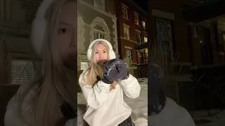 Thumbnail: #ASMR in the snow ❄️