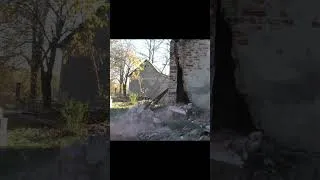 Thumbnail: Abandoned house wall demolition! #abandonedhouse