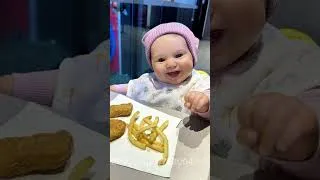 Thumbnail: MADDIE TRIES MACDONALDS 🍟#RebornToddler #PlaybornMaddie #CuteBaby #BabyEating #Reborns #MacDonalds