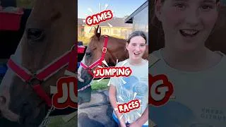 Thumbnail: 🎄CHRISTMAS THEMED PONY CAMP🎄￼Go to katiekellyequestrian.com to book #horse #ponycamp #aliyah #pony