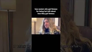 Thumbnail: how women who got famous for being how explain how they got famous #shorts #comedy #funny