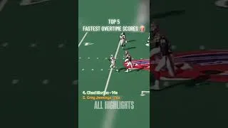 Thumbnail: TOP 5 FASTEST OVERTIME SCORES EVER 🍿 #nfl#football#nflshorts#nflmemes#shorts#sports#nflfootball#hits