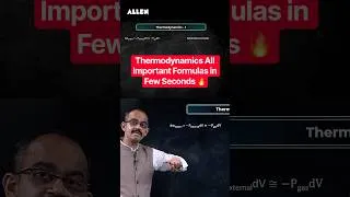 Thumbnail: Thermodynamics All Important Formulas | JEE 2027 Chemistry Revision | Ankit Sharma Sir #jee2027