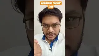 Thumbnail: RAMAYANA TRAILER RELEASE TIME | RAMAYANA PART 1 TRAILER REVIEW REACTION | PRATHAM SANKALP REVIEW 😱