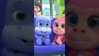 Thumbnail: Wheels on the Bus (Don't Cry Giraffe) | Almama - Baby Academy & Nursery Rhymes
