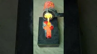 Thumbnail: Making Letter F out of Molten Bronze