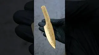 Thumbnail: Casting Hexagon Bee Knife out of Scrap