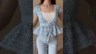 Thumbnail: The cutest thing I’ve made recently 🥰 #crochet #crochetcardigan #yarnaddiction #tutorial