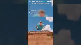 Thumbnail: Ranking the Best Steve Quotes in the Minecraft Movie #ranking #funny #shorts