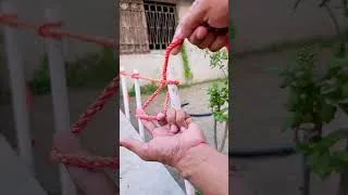 Thumbnail: Easy Garden Fence Knot | Strong Rope Knot for Pipe Fencing Tutorial! #knottutorial