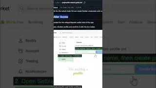 Thumbnail: Unlock Polymarket Bot: Generate Builder Address & Code FAST Access! #shorts