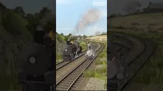 Thumbnail: Onion Pacific Race TJ vs Melissa #shorts #kereta #trainzsimulator