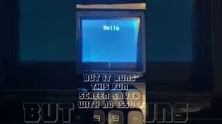 Thumbnail: A screen saver for my CRT calculator