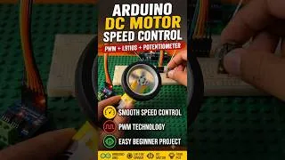 Thumbnail: Arduino DC Motor Speed Control with PWM | L9110S + Potentiometer #Shorts