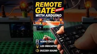 Thumbnail: LEGO Automatic Gate with Arduino IR Remote #Shorts