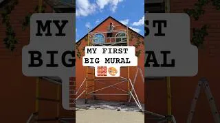 Thumbnail: My FIRST large-scale outdoor mural! 2 weeks of painting on scaffolding 🪜🎨