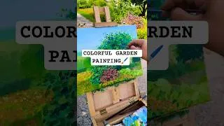 Thumbnail: Turn the sound UP! 🎧 Painting a colorful summer garden