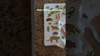 Thumbnail: Make Stickers Accessible #Toddlers #Parenting #Stickers