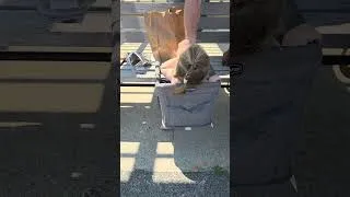 Thumbnail: These clip on baby chairs are so versatile. We clipped it to a bench. #highchair #toddler