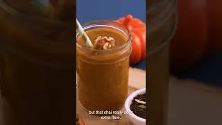 Thumbnail: Pumpkin Chai Breakfast Smoothie! #recipeshorts #shorts